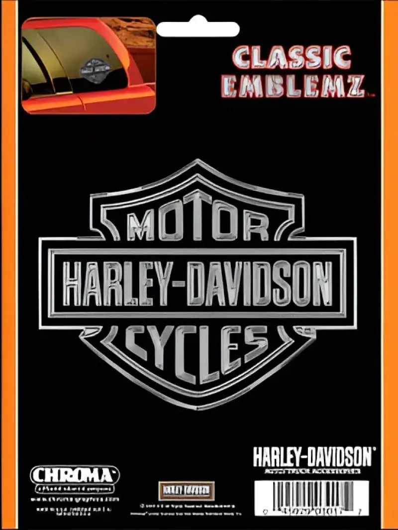 003017 Chroma Decal Harley-Davidson 6X8 Chrome Decal Ac c54003017
