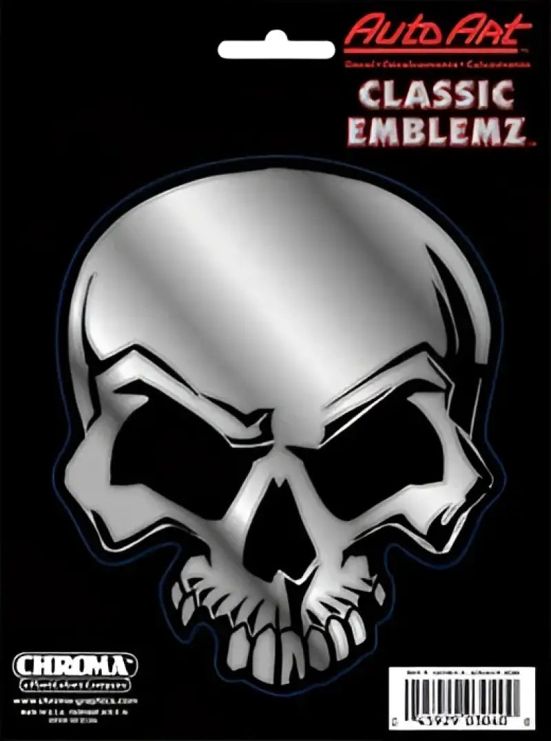 003040 Chroma Decal Mean Skull Chrome Classic Emblem De c54003040