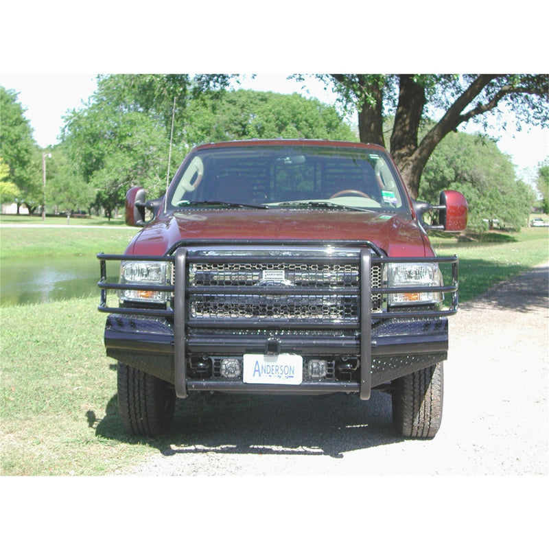 Ranch Hand Legend Series Front Bumper W/ Grille Guard Fits Select 05-07 Ford Excursion/Super Duty F-250/F-350/F-450/F-550 Model FBF051BLR