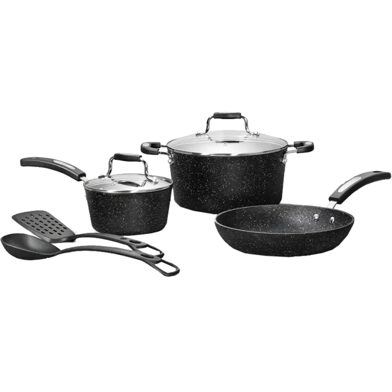 030903-002-0000 Starfrit Usa The Rock 7-Piece Set W/Bkelte Hndls stf0903002000