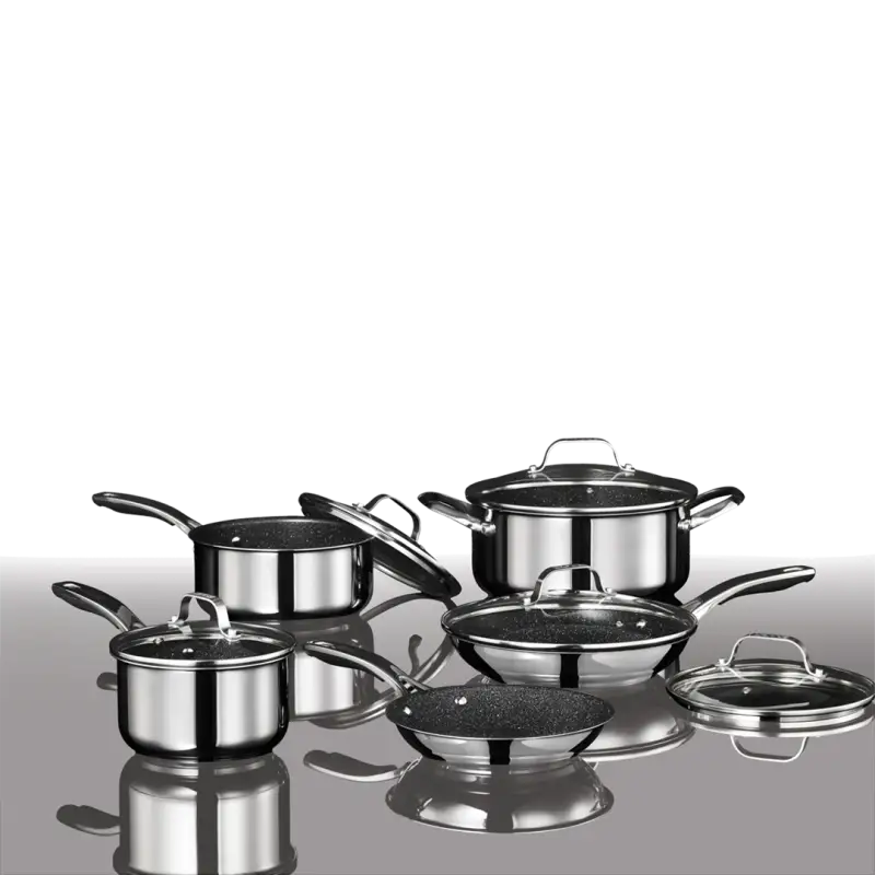 034611-001-0000 Starfrit Usa 'The Rock' Ss 10 Piece Set stf4611001000