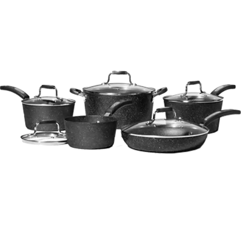 034707-001-0000 Starfrit Usa The Rock 10Pc Set W/Lids&Bkelt Hndl stf0347070010