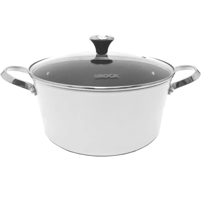 060925-002-0000 Starfrit Usa The Rock Stock Pot 7.2 Qt White stf6092500200