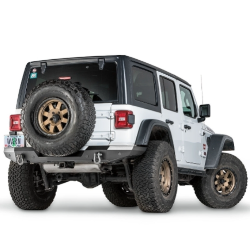 Warn Elite Rear Bumper Jeep JL With Tire Carrier Mount To Accept Tire Carrier Model 102410