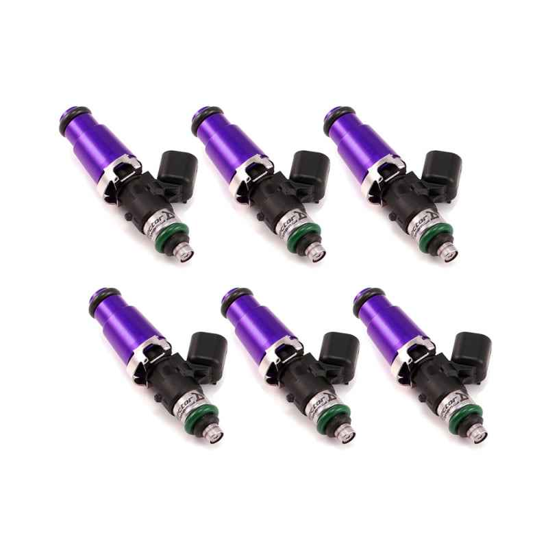 Injector Dynamics ID1050X Injectors 14mm (Purple) Adaptor Top 14mm Bottom O-Ring Retainer (Set of 6) 1050.60.14.14-O.6