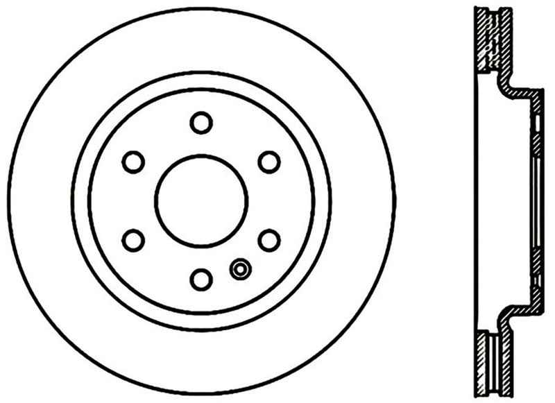 Stoptech 2008 - 2017 Buick Enclave / 09-17 Chevy Traverse Front Brake Rotor (Non Directional) 120.66069CRY