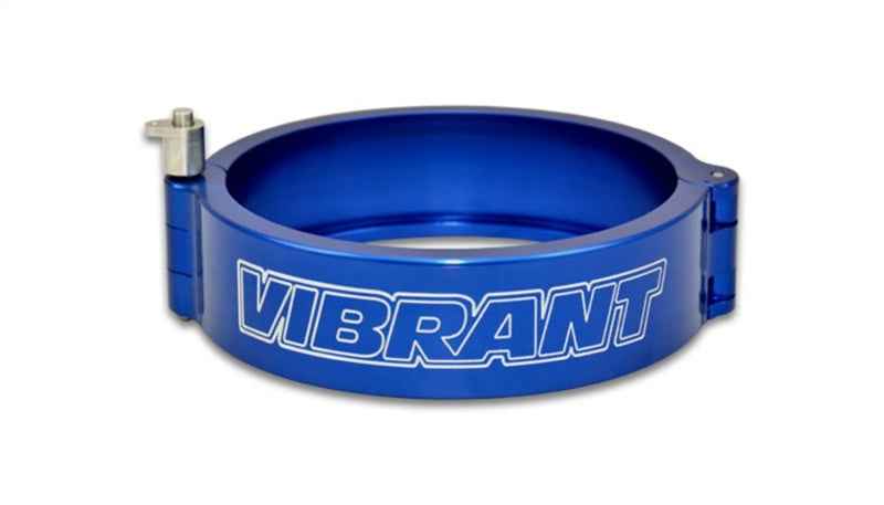 Vibrant 4in HD Quick Release Clamp w/Pin - Anodized Blue 12538B