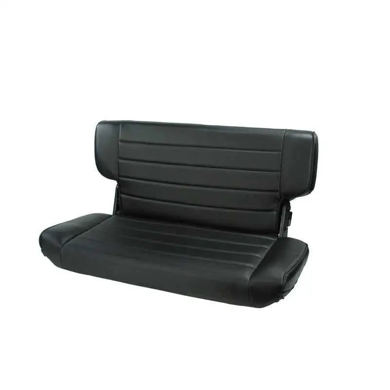 13463.15 Rugged Ridge Fold&Tumble Rear Seat Black Denim 97-02 Jeep Wrangler TJ rug13463-15