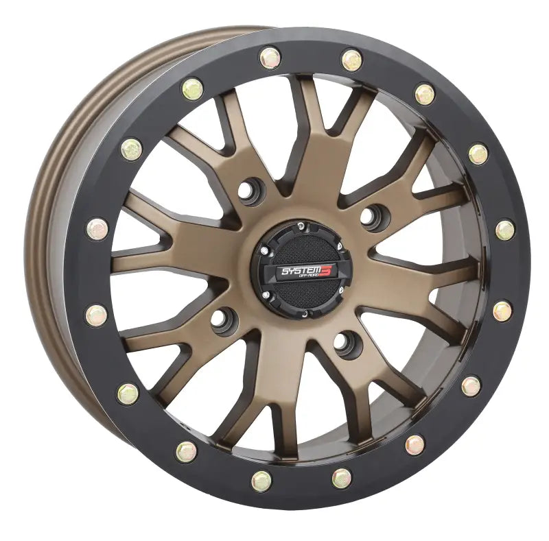 15S3-32561 Sb4 Bl Wheel 15x10 5+5 ( 5mm) 4/156 Matte Bronze/Black wps-3-152561