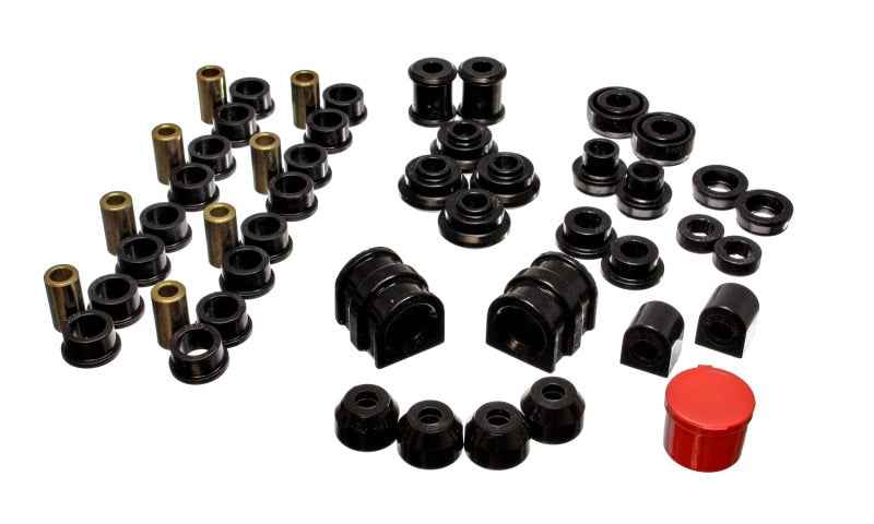 Energy Suspension 91-02 Saturn S Series Coupe/Sedan/Wagon Black Hyper-Flex Master Bushing Set 18.18101G