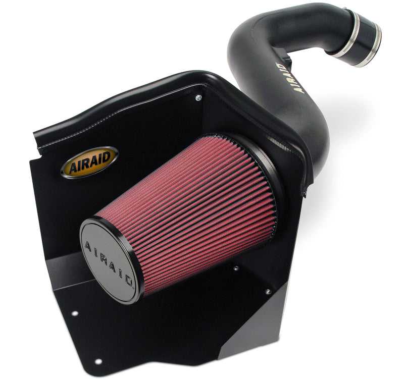 201-167 Airaid 2005 Chevy HD Duramax 6.6L (Tall Hood Only) CAD Intake System w/ Tube (Dry / Red Media) air201-167