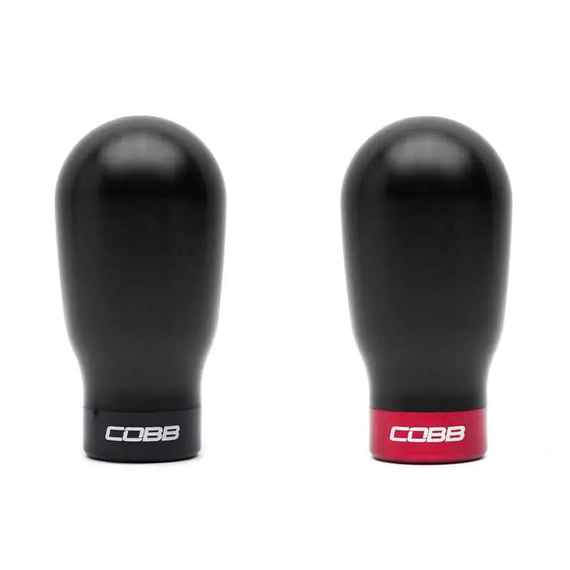 213370-BK Cobb Subaru 6-Speed Tall Weighted COBB Knob - Black (Incl. Both Red + Blk Collars) cobb213370-bk