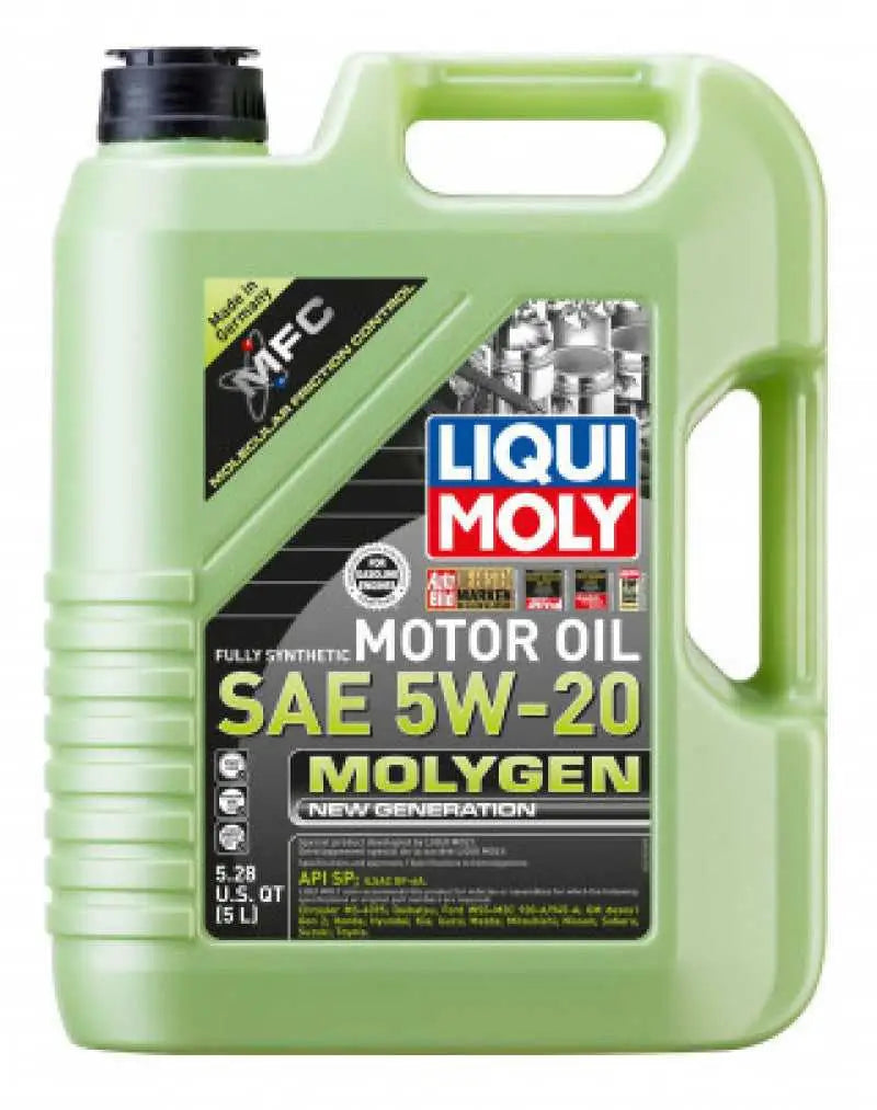 22152 LIQUI MOLY 5L Molygen New Generation Motor Oil 5W20 - Case of 4 lqm22152