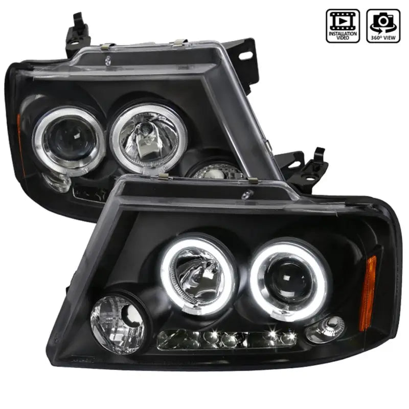 2LHP-F15004JM-TM Spec-D Tunin Halo Led Projector Black sdthpf15004jt