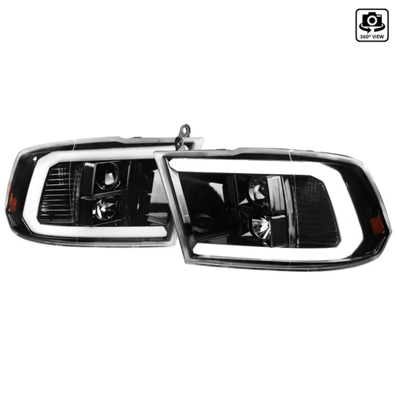 2LHP-RAM09BK-G2-TM Spec-D Tunin Light Bar Style Projector Headlight sdtam09bkg2tm