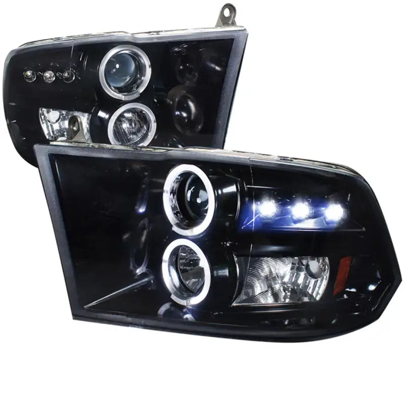 2LHP-RAM09G-TM Spec-D Tunin Halo Led Projector Headlight Gloss sdthpram09gtm