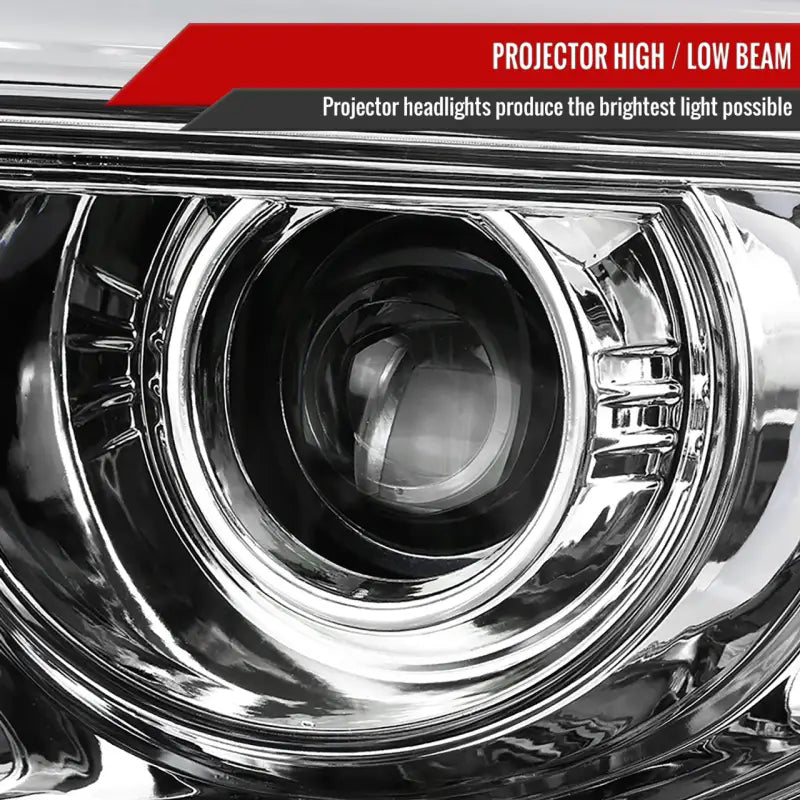 2LHP-SIE14-TM Spec-D Tunin Projector Headlights - Chrome sdtlhpsie14tm