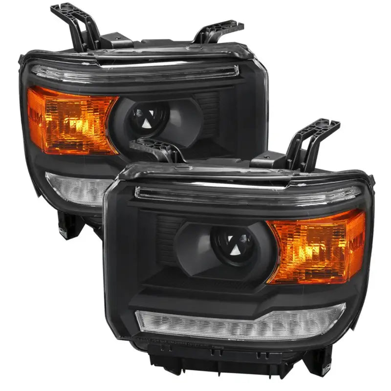 2LHP-SIE14JM-DRL-GO Spec-D Tunin Projector Headlight With Led Bar - sdte14jmdrlgo
