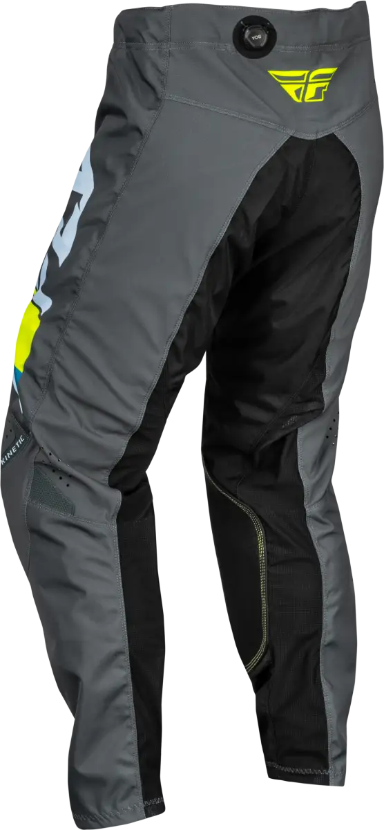 377-43118 Youth Kinetic Prix Pants Ice Grey/Charcoal/Hi Vis Sz 18 wps-377-43118