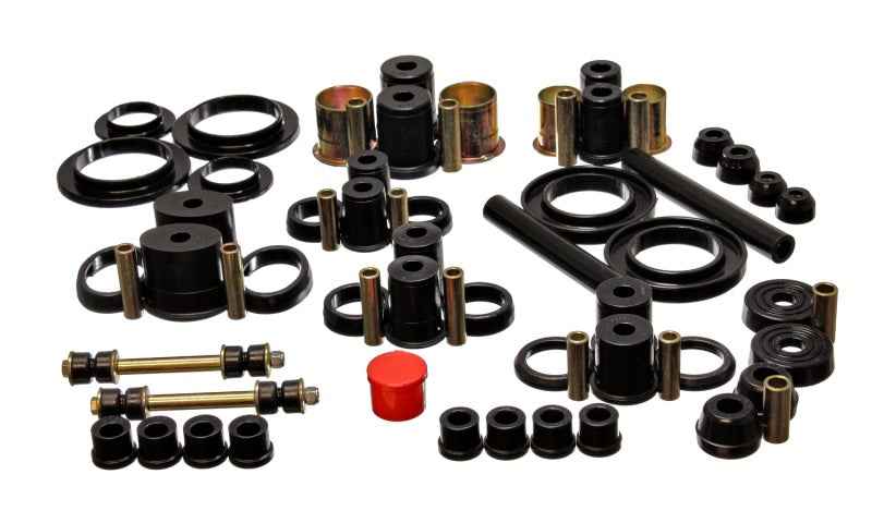 Energy Suspension 94-98 Ford Mustang Black Hyper-flex Master Bushing Set 4.18112G