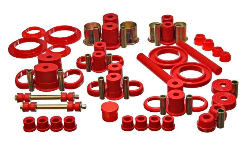 Energy Suspension 94-98 Ford Mustang Red Hyper-flex Master Bushing Set 4.18112R