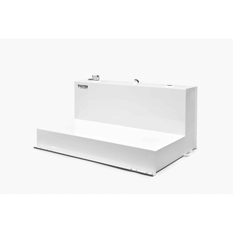 Vector 102 Gallon L-Shaped Transfer Tank White Steel Model 4522-WHT