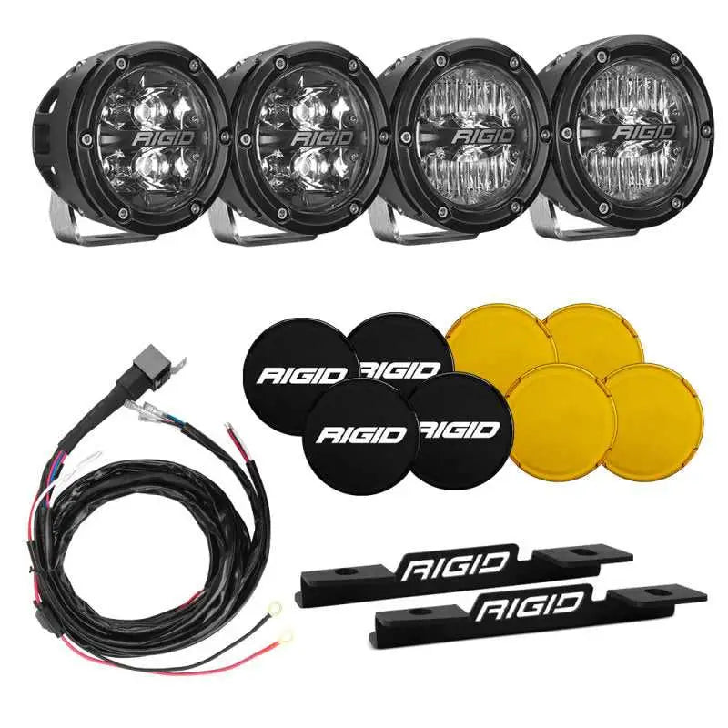 46722 Rigid Industries 2021 Ford Bronco A-Pillar Light Kit (Incl. 360-spot and 360-Drive) rig46722