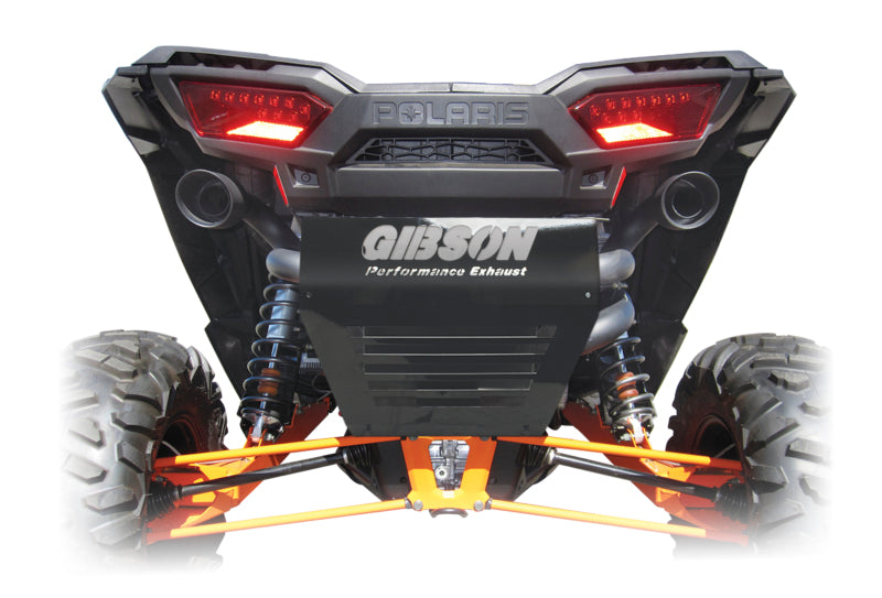 Gibson 15-17 Polaris RZR XP 1000 EPS Base 2.25in Dual Exhaust - Black Ceramic gib98022