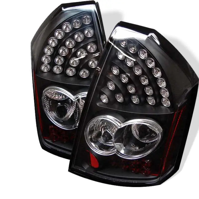 5000934 Spyder Chrysler 300C 05-07 LED Tail Lights Black ALT-YD-C305-LED-BK spy5000934