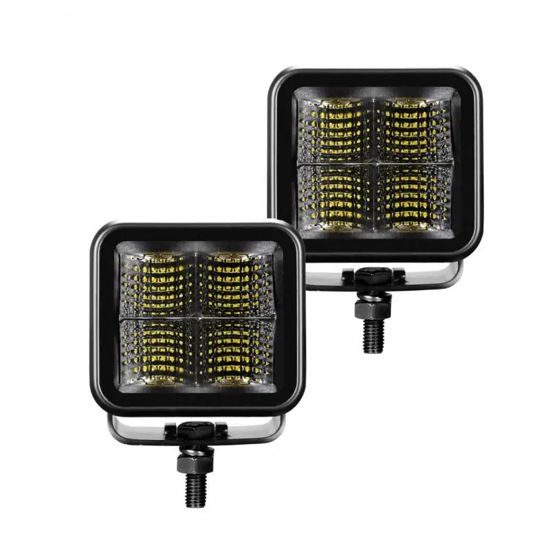 750200321FCS Go Rhino Black Out Series Lights - Pair Of 3 g260200321fcs