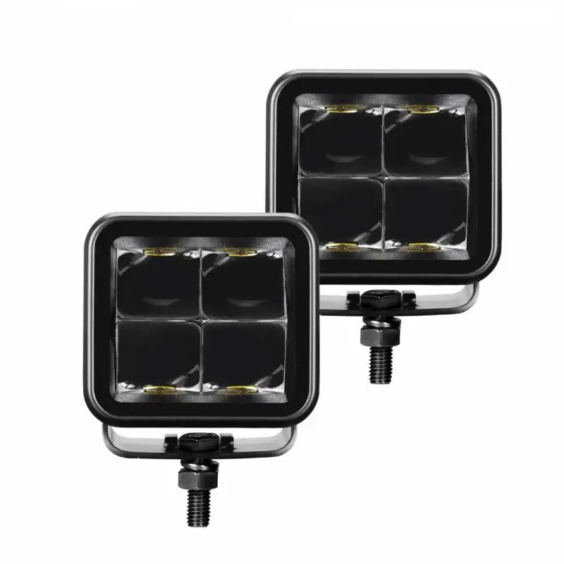 750200321SCS Go Rhino Black Out Series Lights - Pair Of 3 g260200321scs