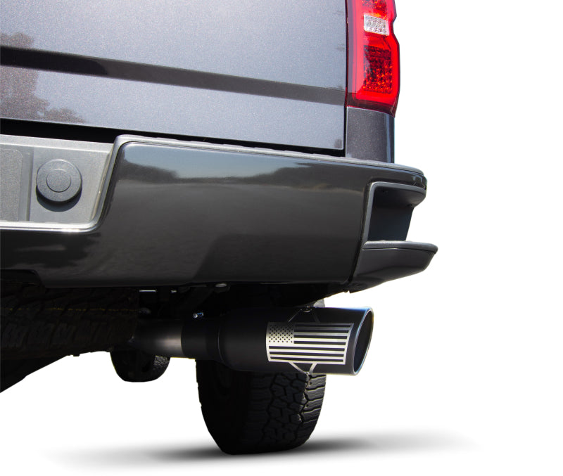 Gibson 07-18 Toyota Tundra Limited 5.7L 4in Patriot Series Cat-Back Single Exhaust - Stainless gib70-0004