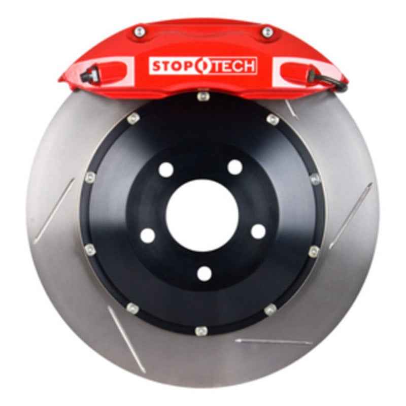 StopTech BBK 01-07 BMW M3 (E46) Front 4 Piston 355x32 Red Calipers Slotted Two Piece Rotors 83.137.4700.71