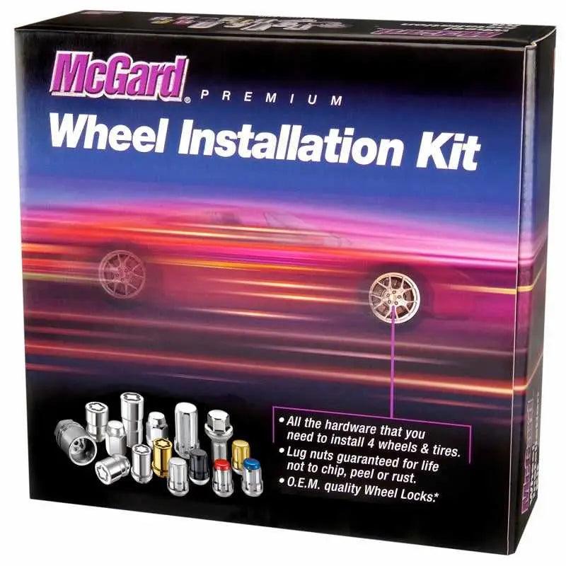 84620 McGard 6 Lug Hex Install Kit w/Locks (Cone Seat Nut) M14X1.5 / 13/16 Hex / 1.945in. L - Chrome mcg84620