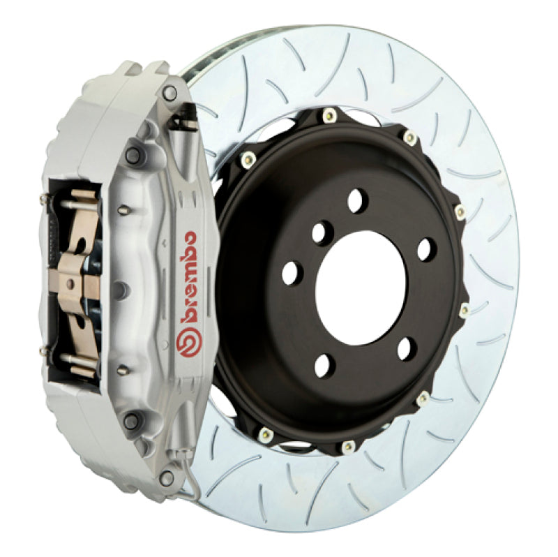 Brembo 01-06 M3 (E46) Front GT BBK 4 Piston Cast 2pc 355x32 2pc Rotor Slotted Type3-Silver brb1B3.8015A3