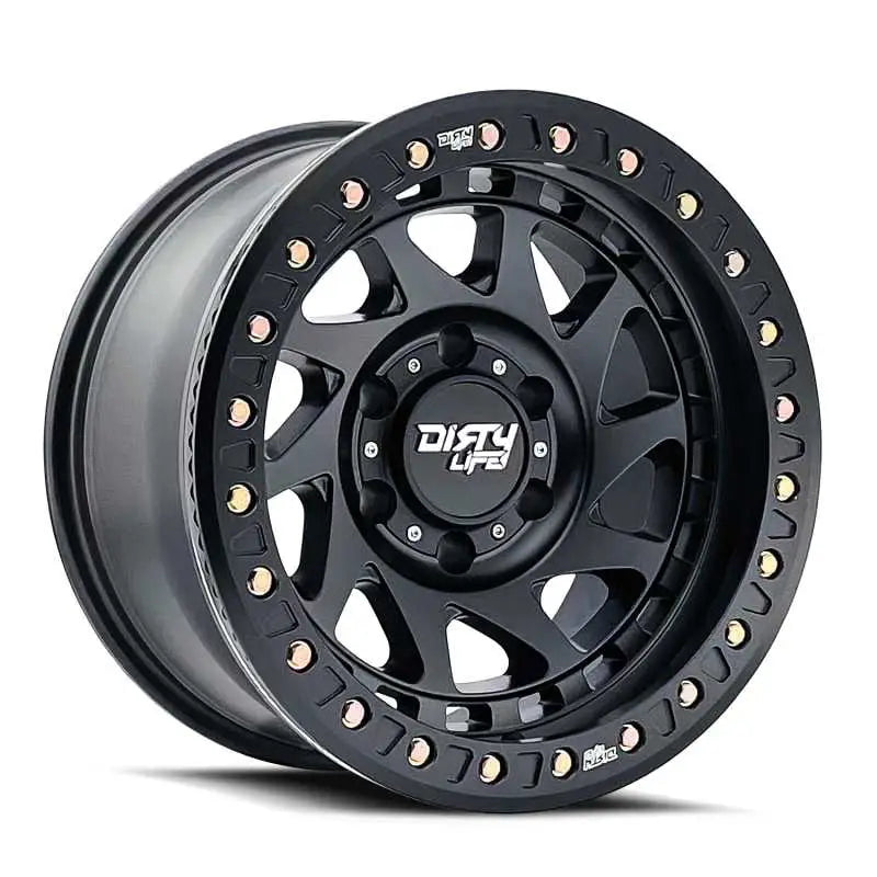 9313-7973MB12 Dirty Life 9313 Enigma Race 17x9 / 5x127 BP / -12mm Offset / 78.1mm Hub Matte Black Wheel dlw9313-7973mb12