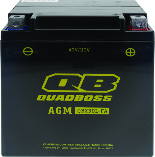 QuadBoss 09-19 Arctic Cat Prowler 1000 Maintenance-Free AGM Battery - 401387 qbs401387