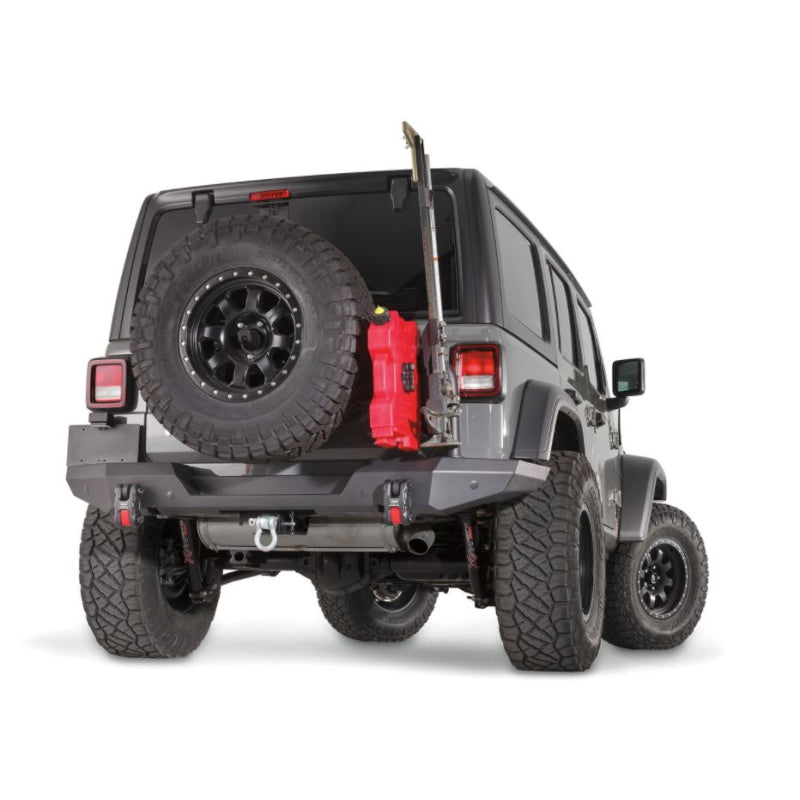 Warn Elite Rear Bumper Jeep JL With Tire Carrier Mount To Accept Tire Carrier Model 102190
