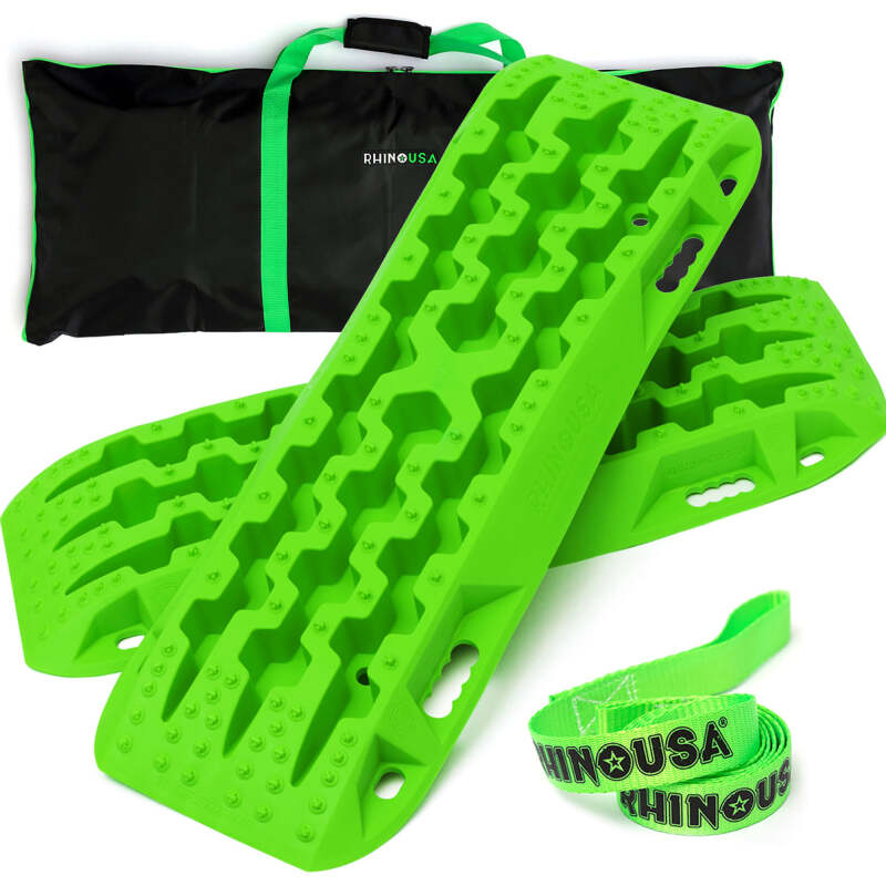 Rhino USA Recovery Traction Boards - Green (Pair)