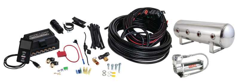 Air Lift Performance 3P (3/8 Air Line 2.5 Gal Polished Aluminum Tank VIAIR 444C Comp) 27786