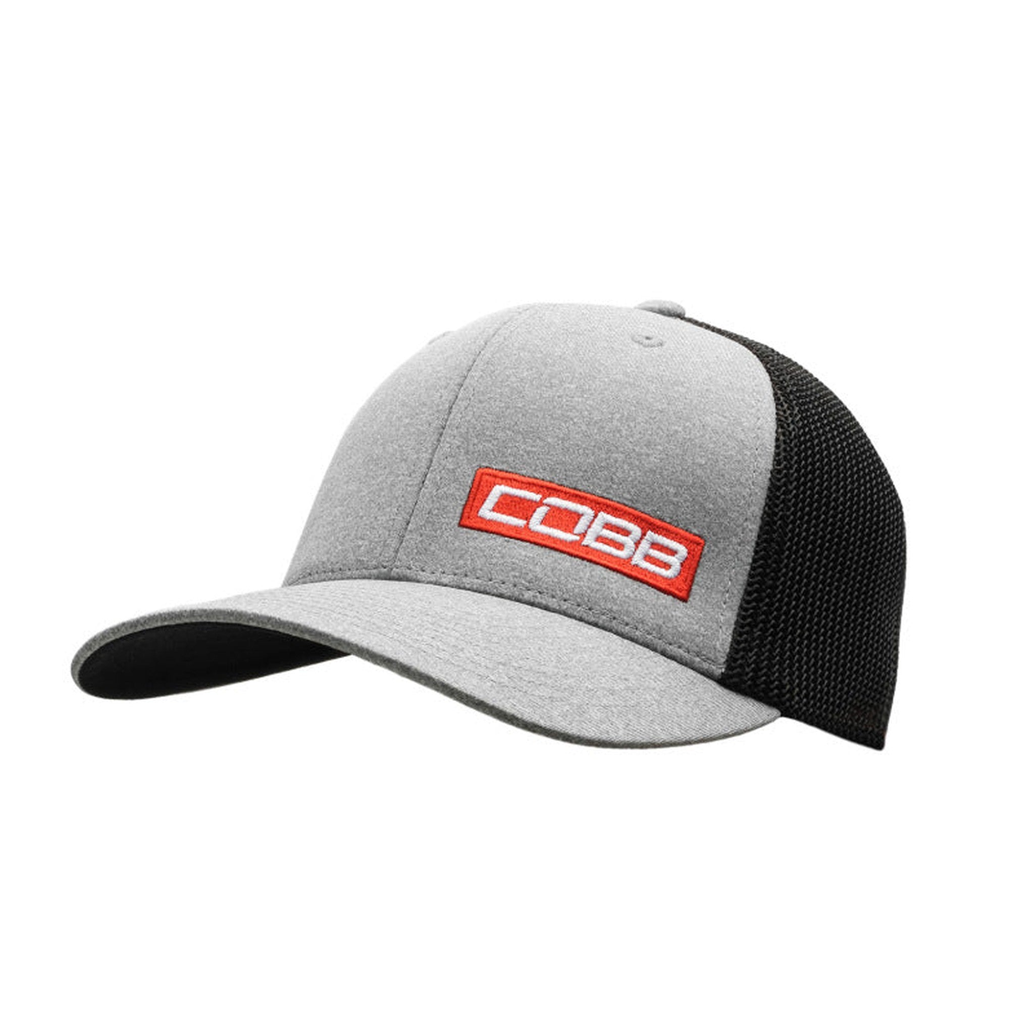 Cobb Tuning Mesh 2-Tone Stretch Cap - Heather/Black | CO-CAP-GRAY-MESH