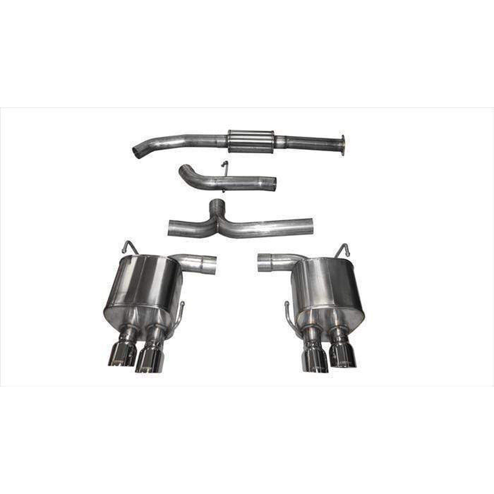 Corsa Sport Polished Quad 3.5in Tips Cat Back Exhaust Subaru WRX / STI 2015-2021