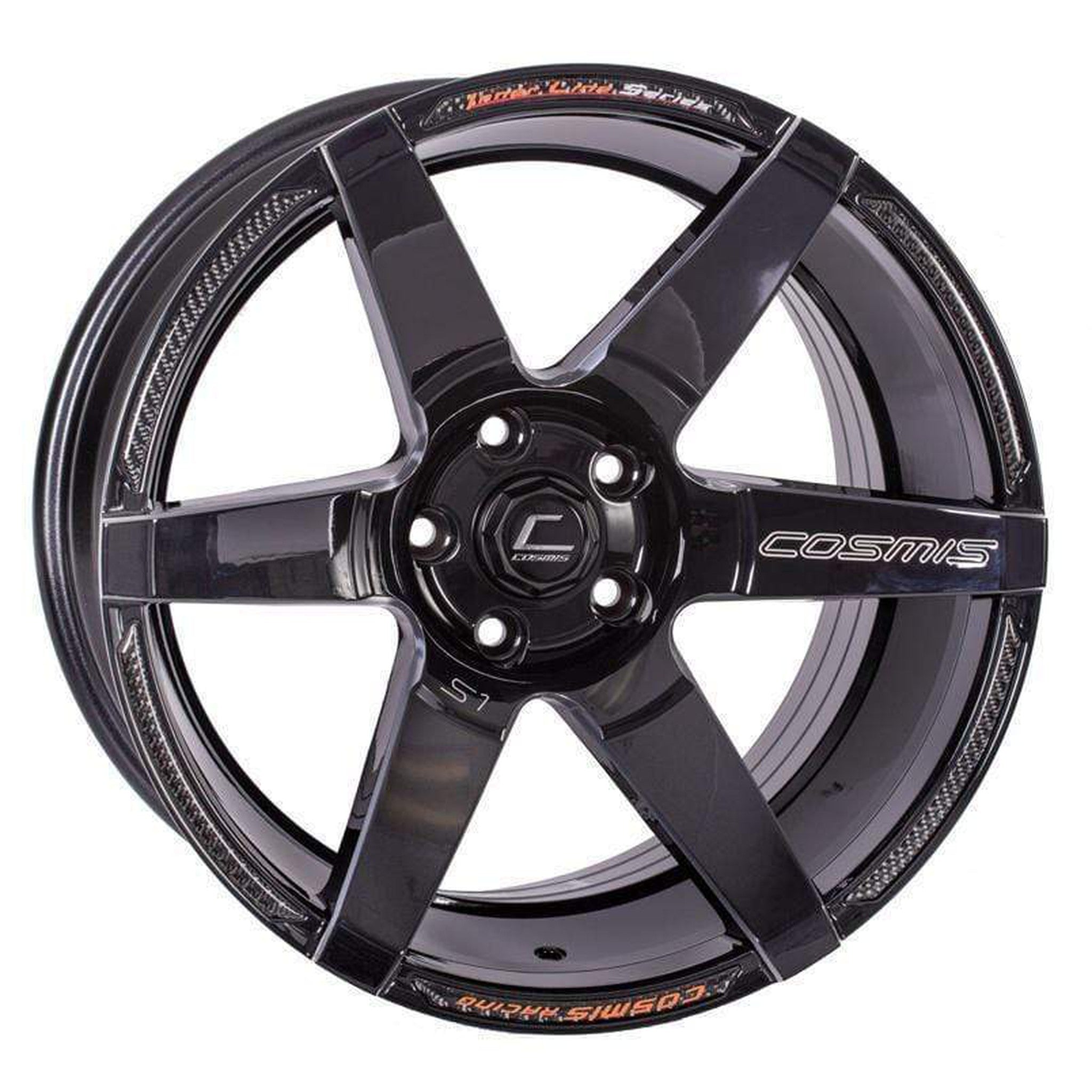 Cosmis Wheels S1 Black w/ Milled Spokes 18x9.5 +15 5x114.3 Wheel