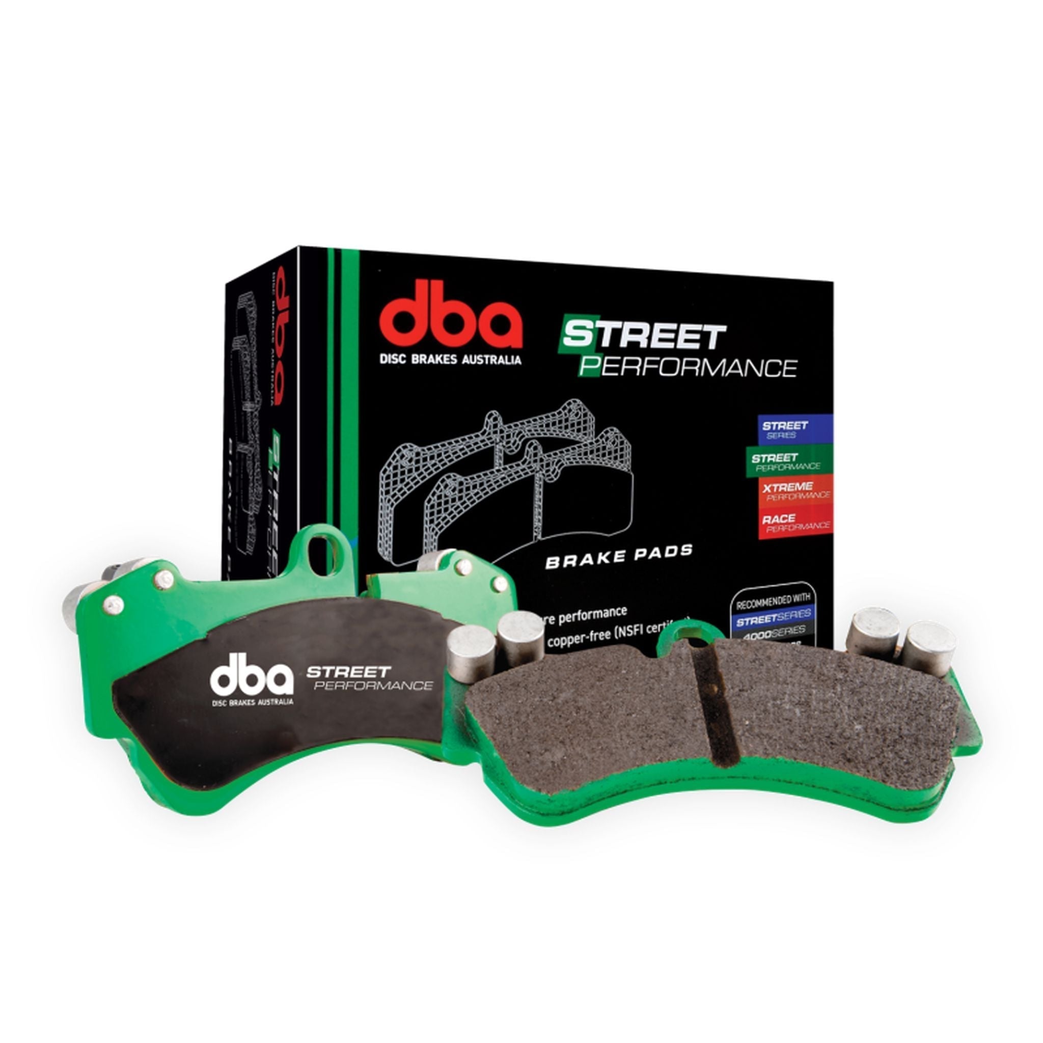 DBA Street Performance Rear Brake Pads Subaru WRX 2022-2025 | DB2398SP