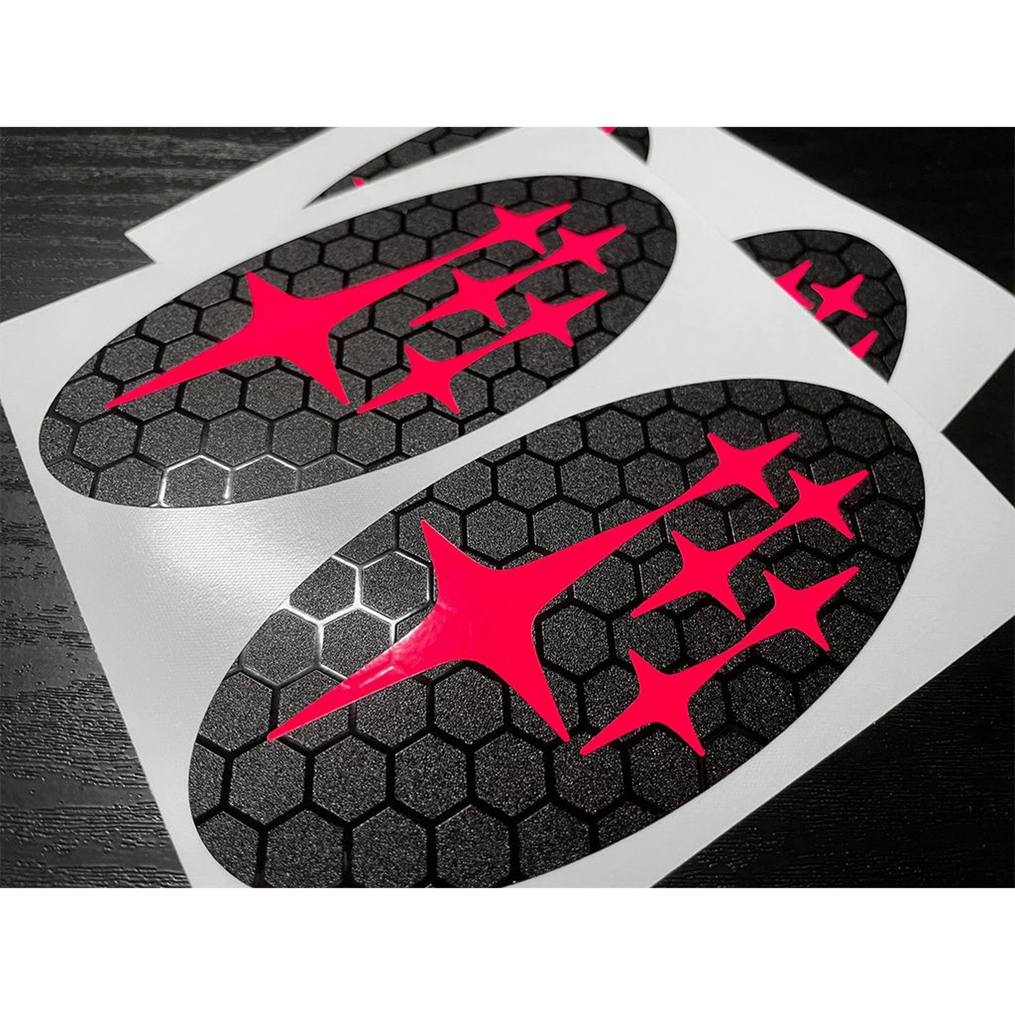 DTC Carbon Fiber Front and Rear Emblem Overlay Pair Subaru BRZ 2022-2025