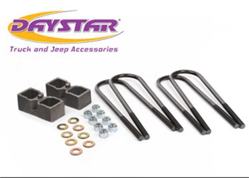 Daystar 1994-2013 Dodge Ram 2500 4WD (w/Dana 70 Axle & w/o Overloads) - 2in Rear Block & U-Bolt Kit KC09130