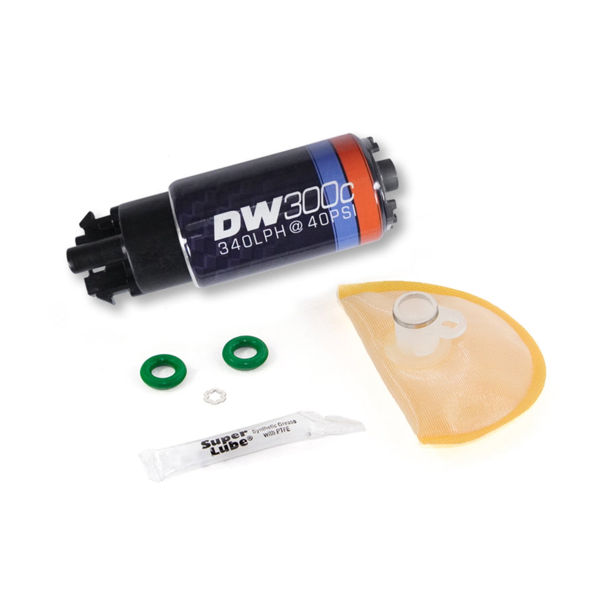 DeatschWerks DW300c Fuel Pump w/ Install Kit WRX 2008-2014 / STI 2008-2021 / Legacy GT 2005-2009 / Outback XT 2005-2009