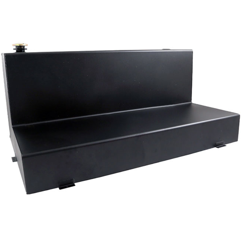 Dee Zee 92-Gal Black Steel Specialty Series L-Shaped Liquid Transfer Tank Model DZ92747SB