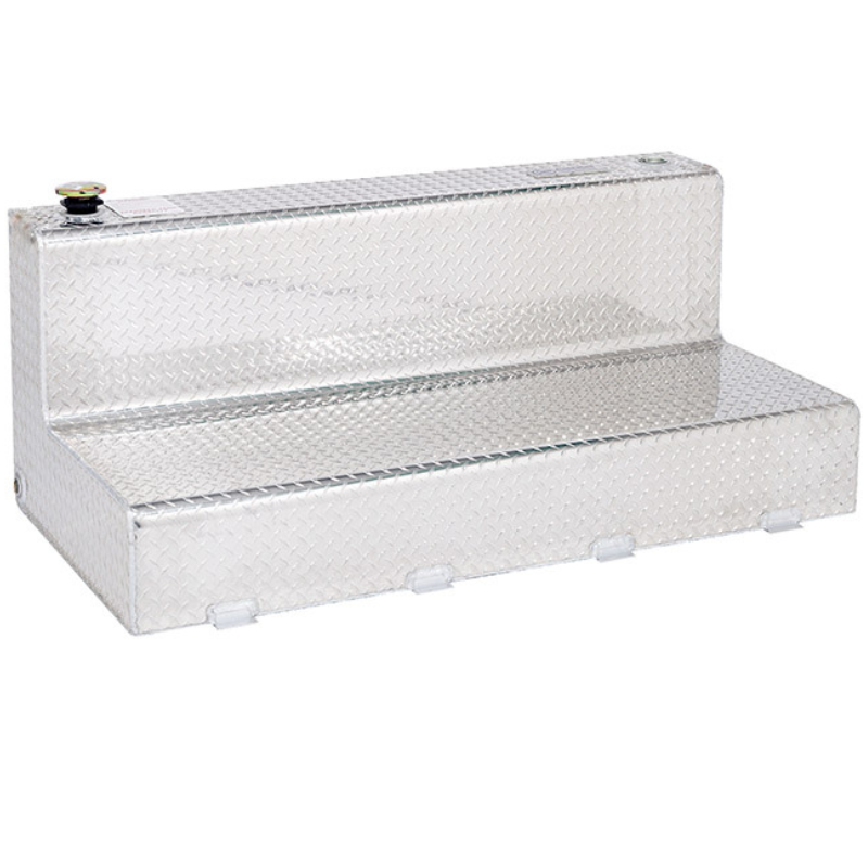 Dee Zee 92-Gal Brite-Tread Aluminum Specialty Series L-Shaped Liquid Transfer Tank Model DZ92747