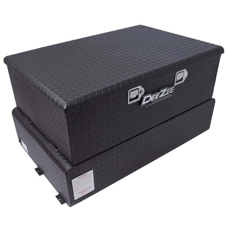 Dee Zee 75-Gal Texture Black Aluminum Toolbox Combo Transfer Tank W/Pump Model DZ92856TB